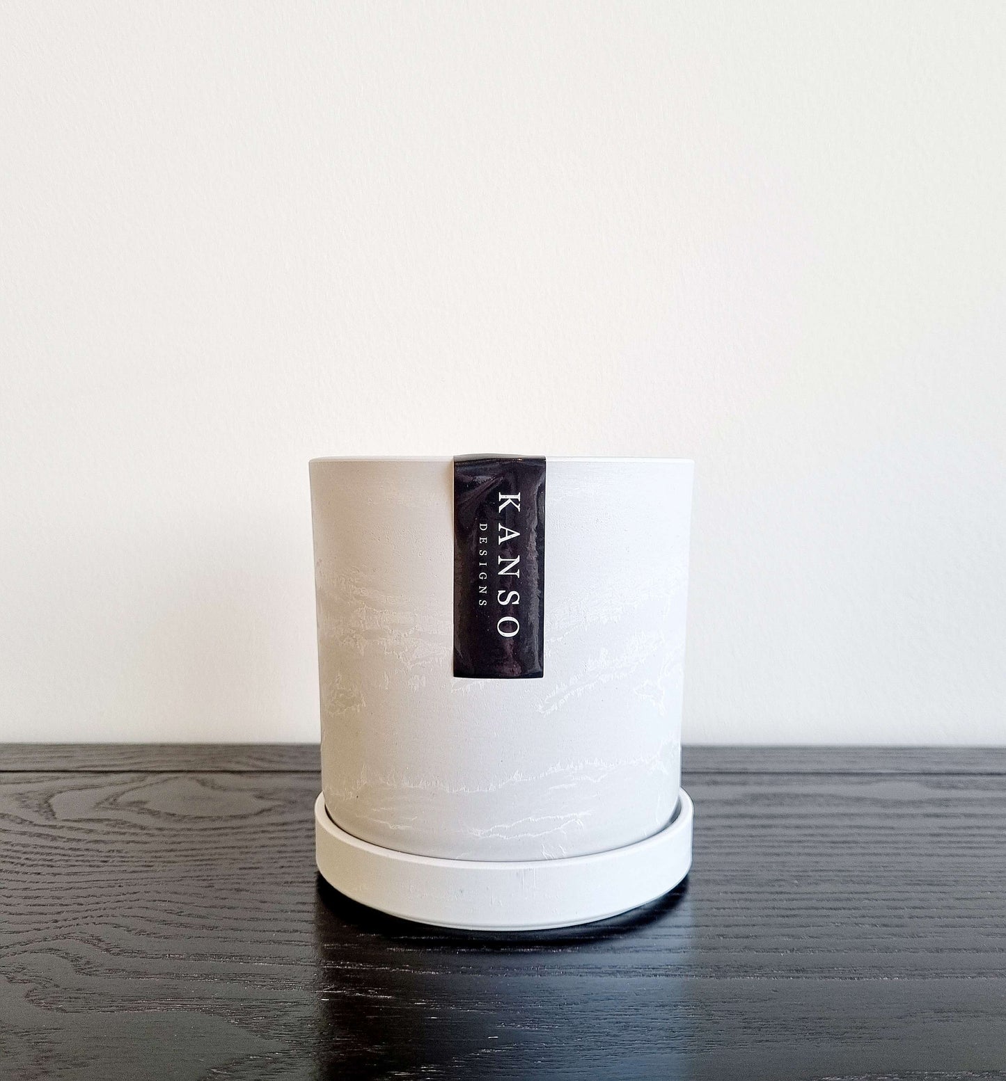Kanso - Signature Stone Planter & Saucer Set