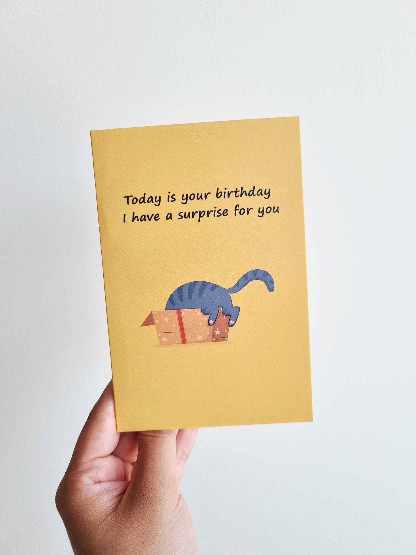 Cat Box Surprise Pop-Up Card