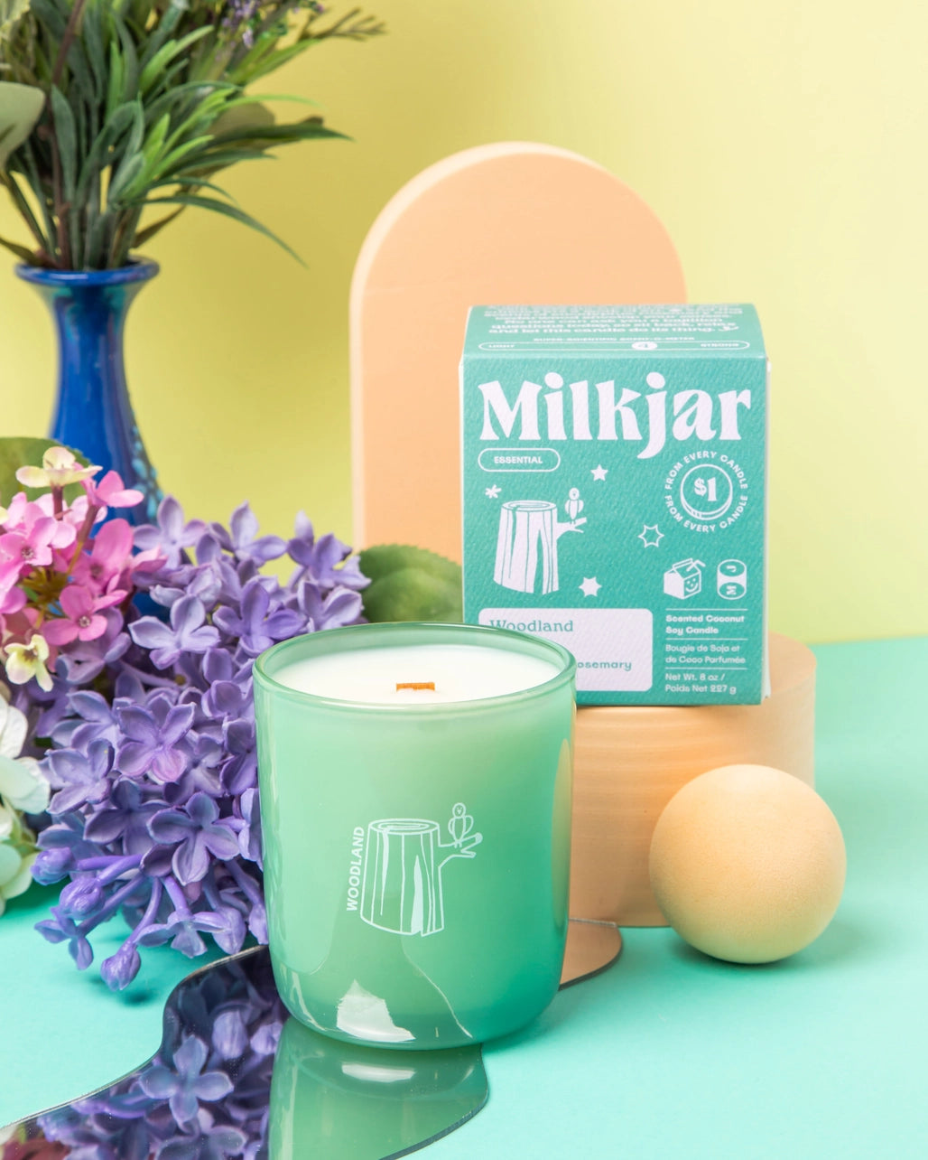 MilkJar - Woodland - Essential Oil Coconut Soy Candle