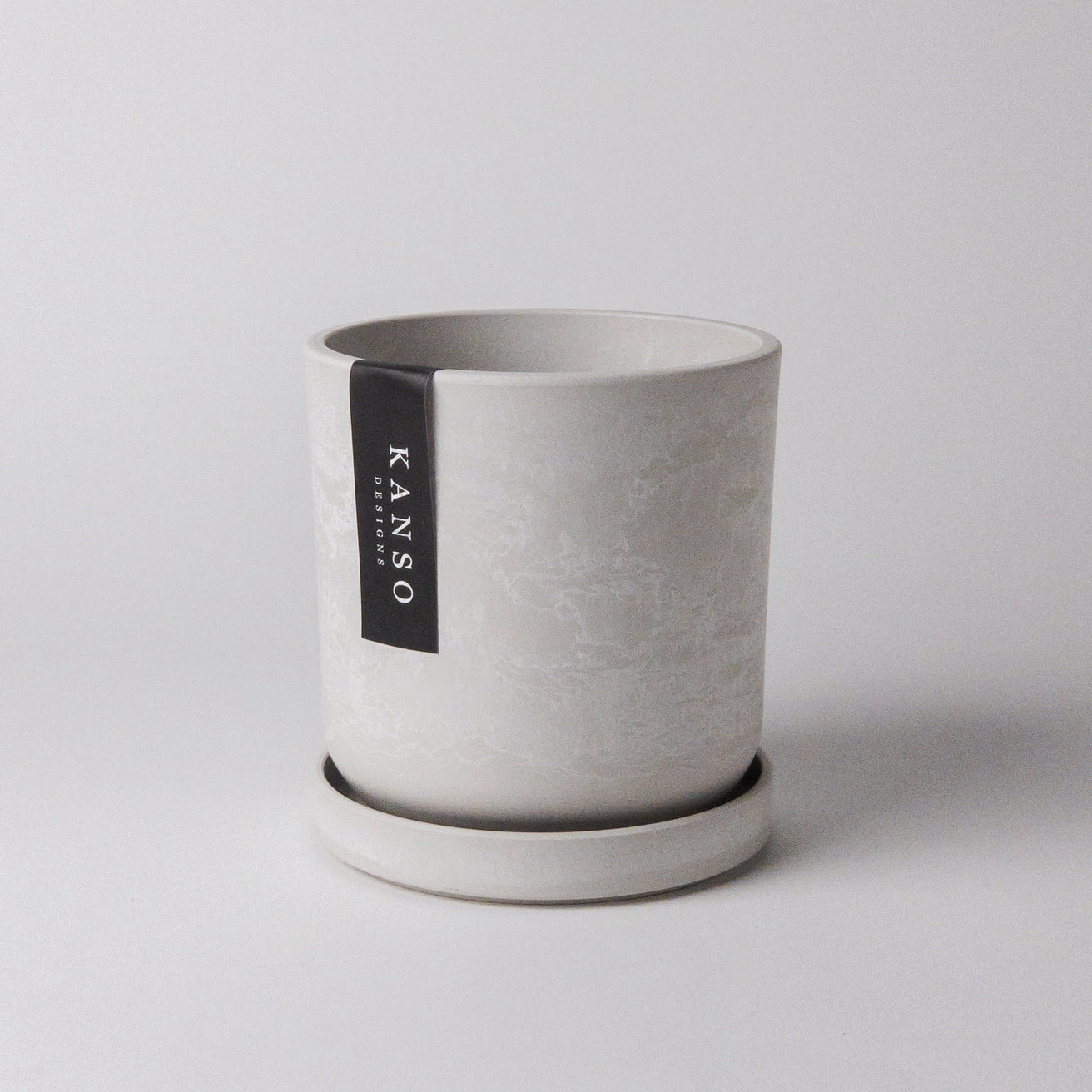 Kanso - Signature Stone Planter & Saucer Set