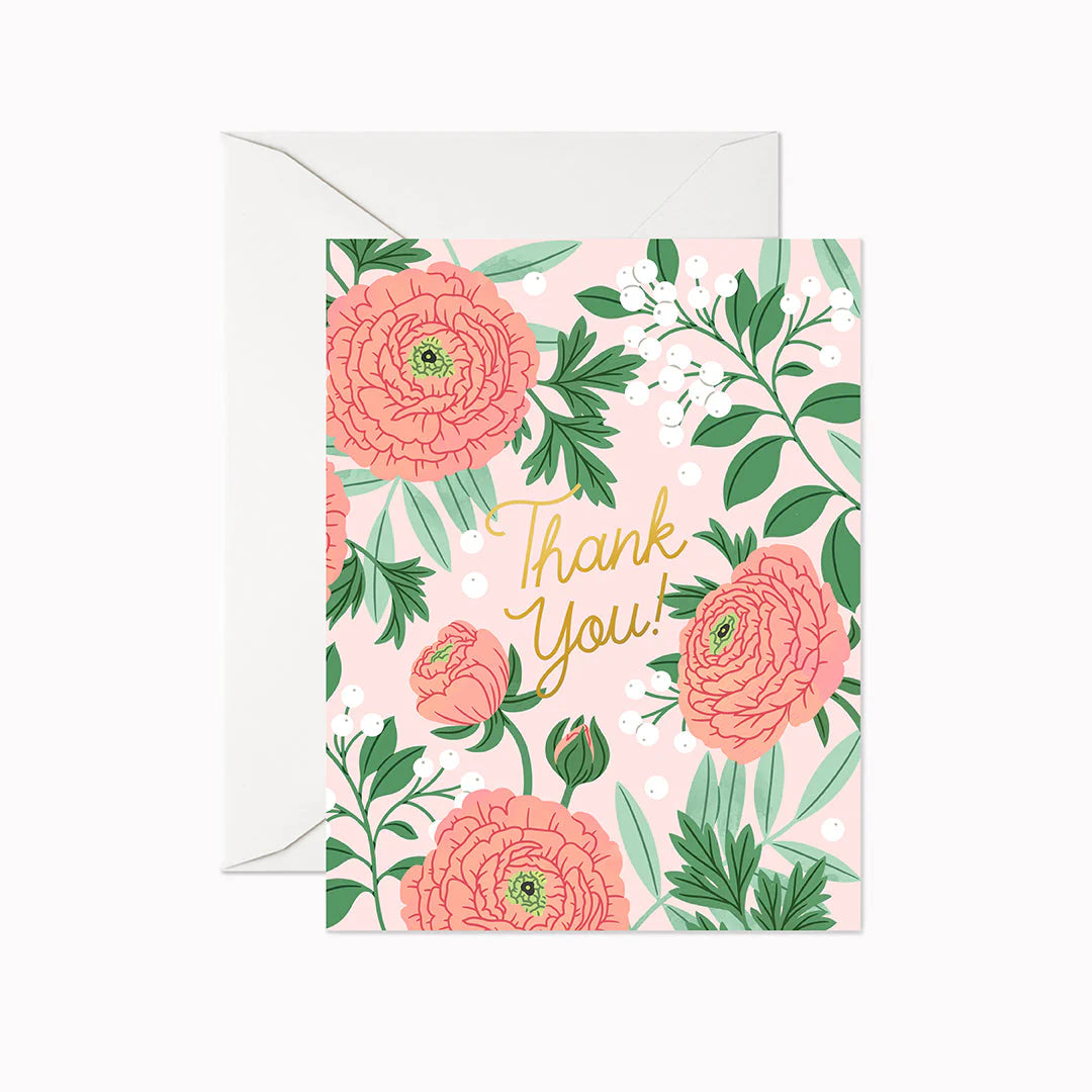 Linden Paper Co - Thank You Ranunculus