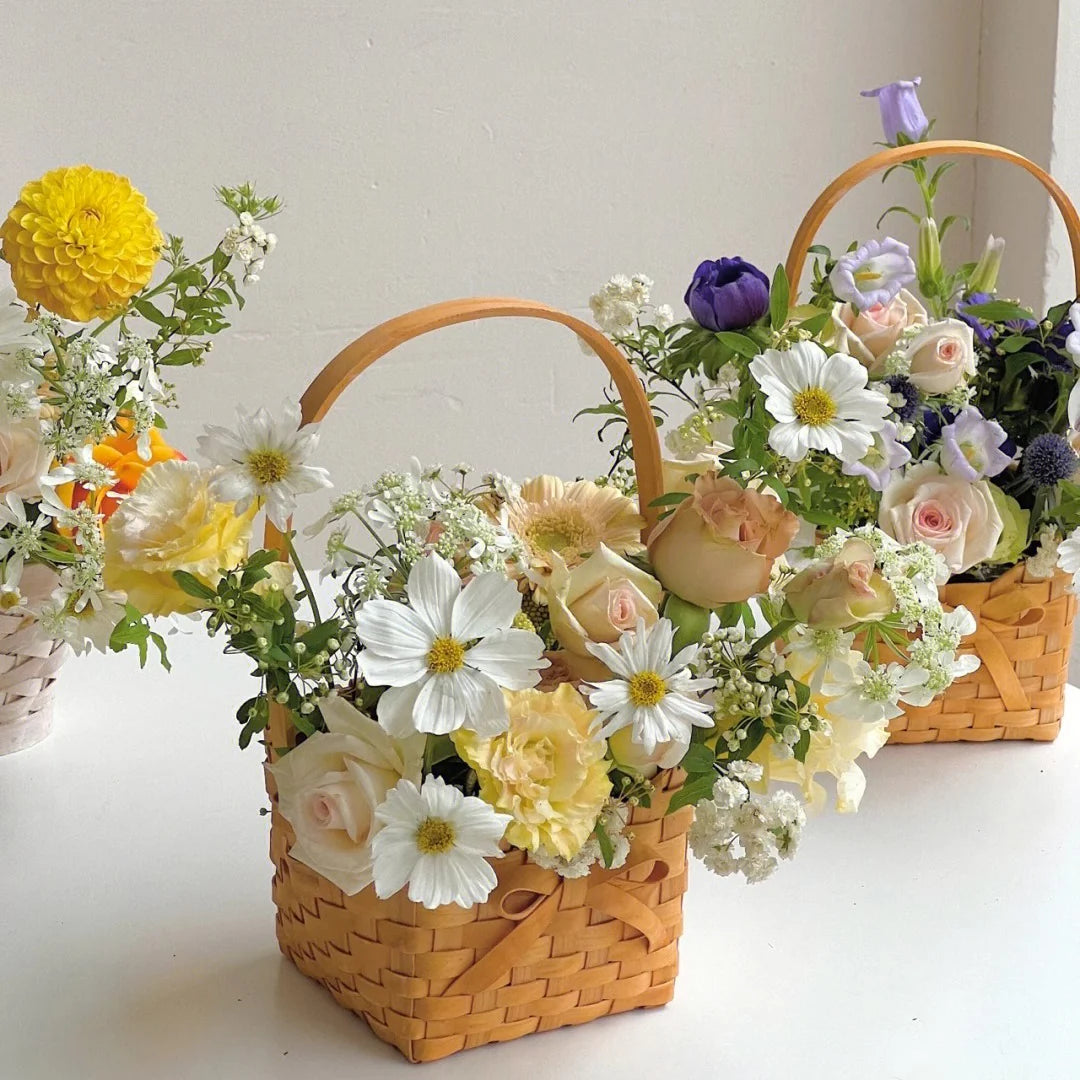 Valentine's Rattan Basket