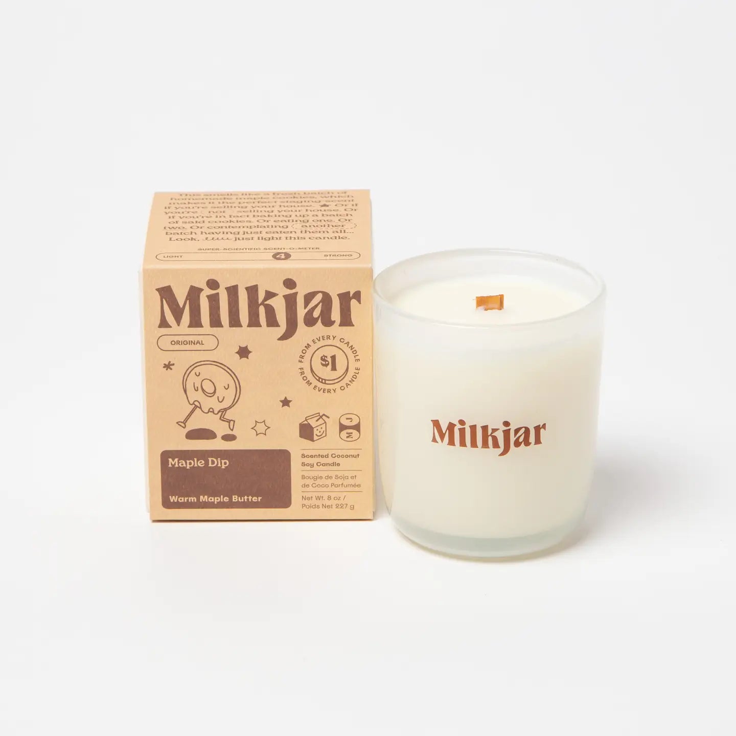 MilkJar - Maple Dip - Warm Maple Butter Coconut Soy Candle