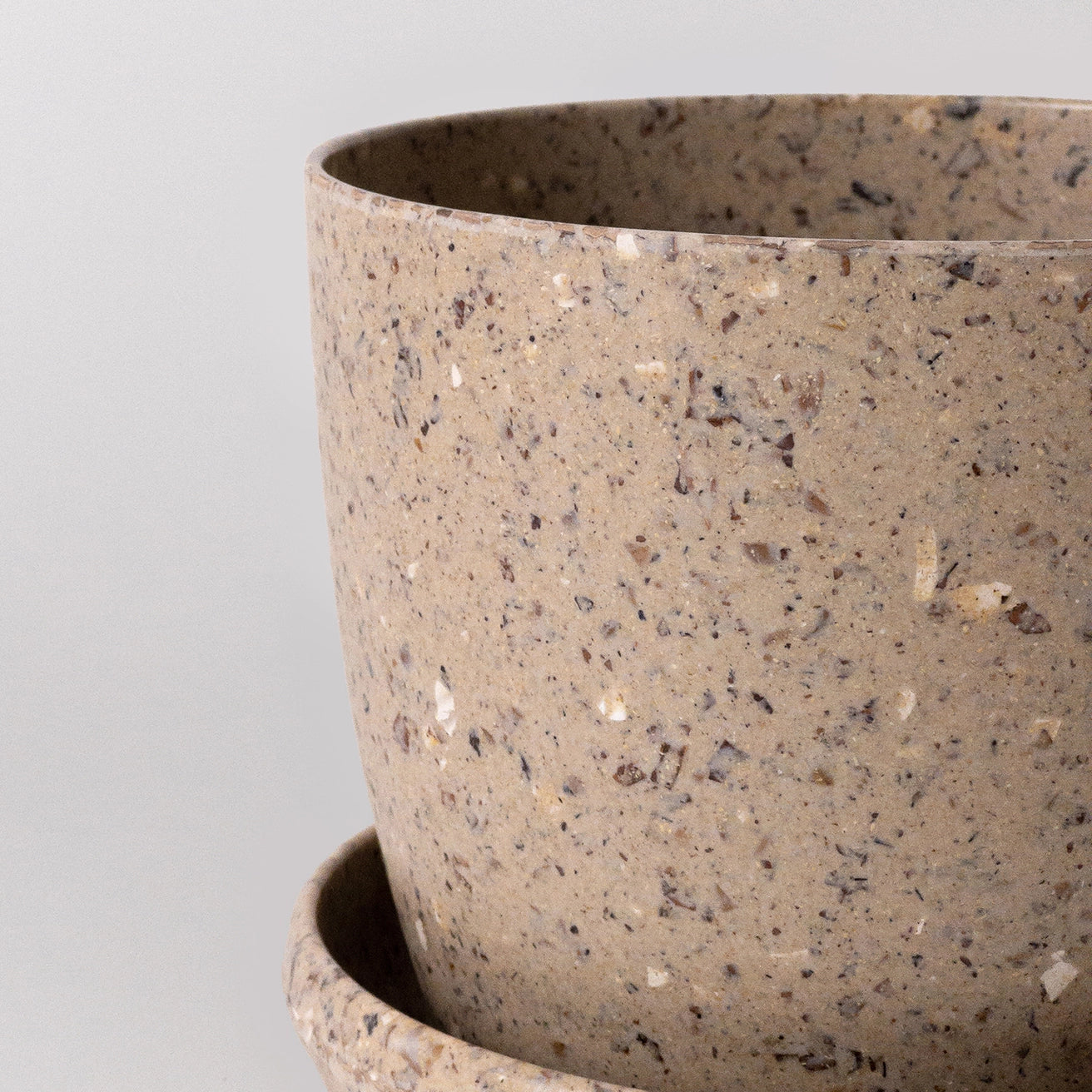 Kanso - 5" Upcycled Planter and Saucer Set