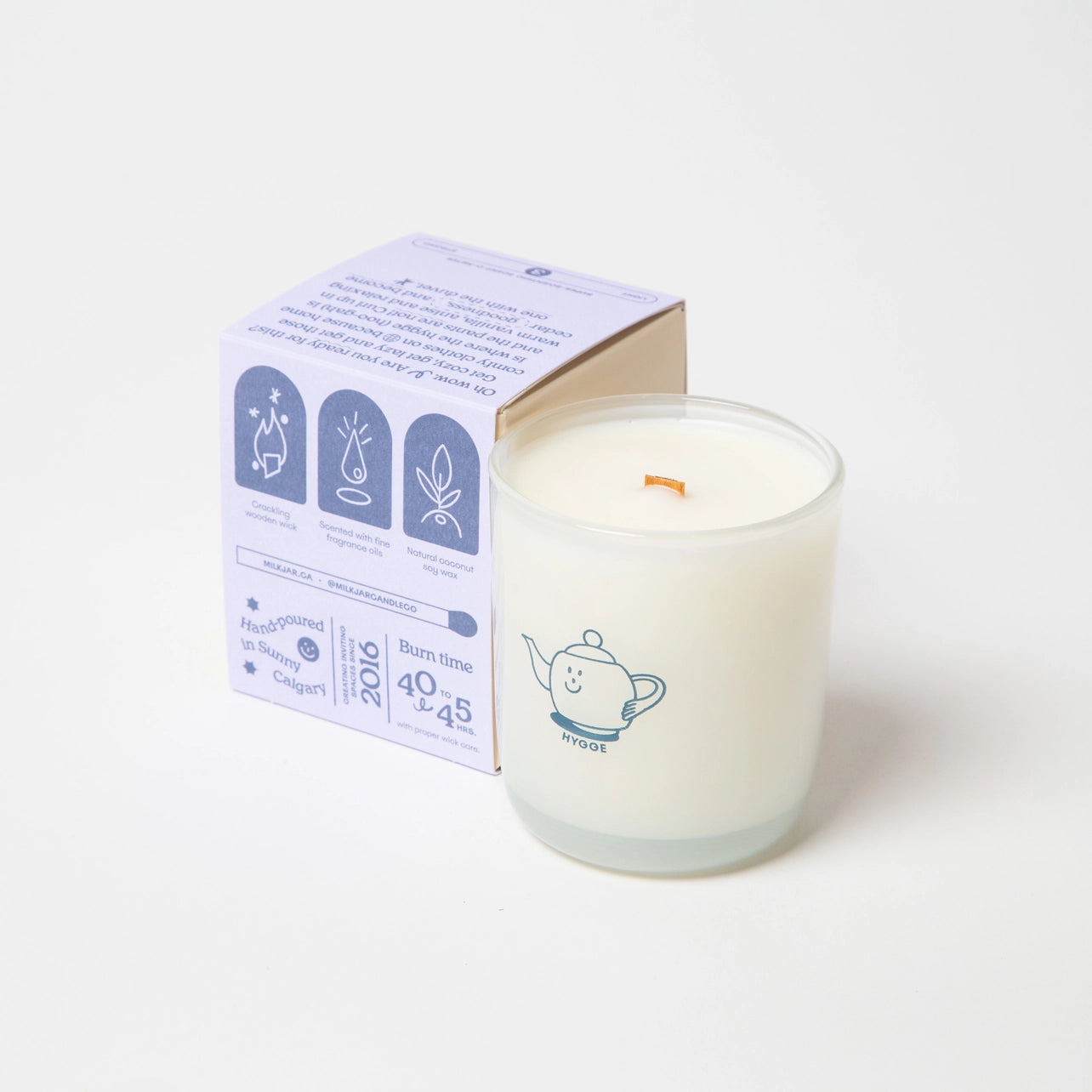 MilkJar - Hygge - Vanilla, Tobacco & Cedar Coconut Soy 8oz Candle