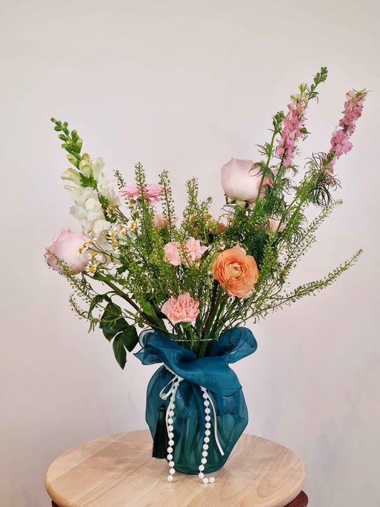 Blush Meadows Vase Arrangement