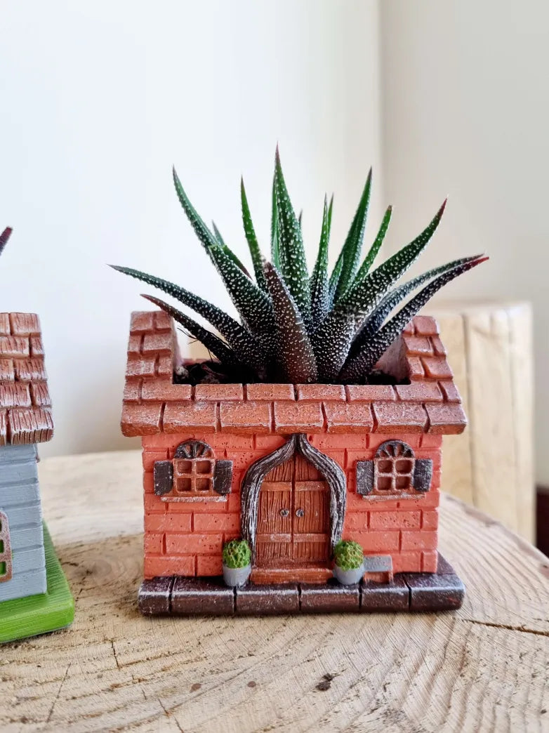 Cozy Cabin Succulent Planter