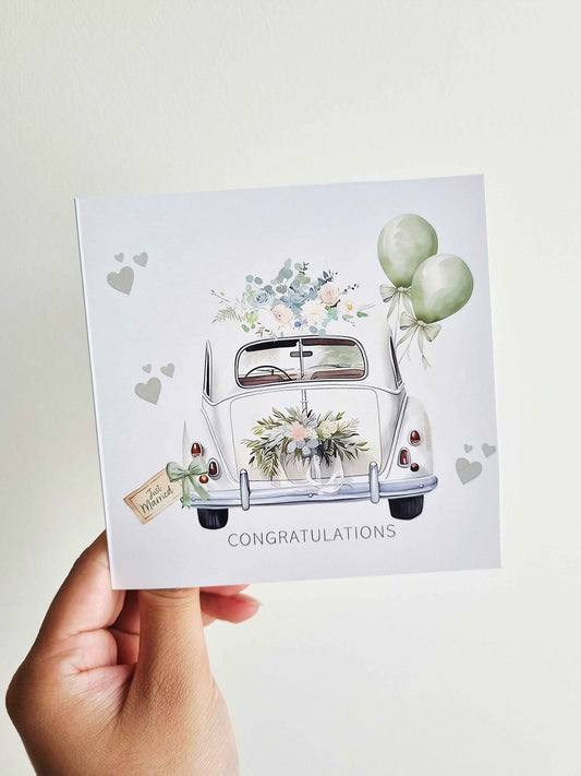 Just Married Get-a-way Card