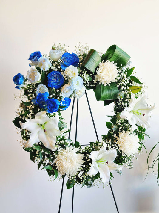 Sympathy Wreath Arrangement - Modest