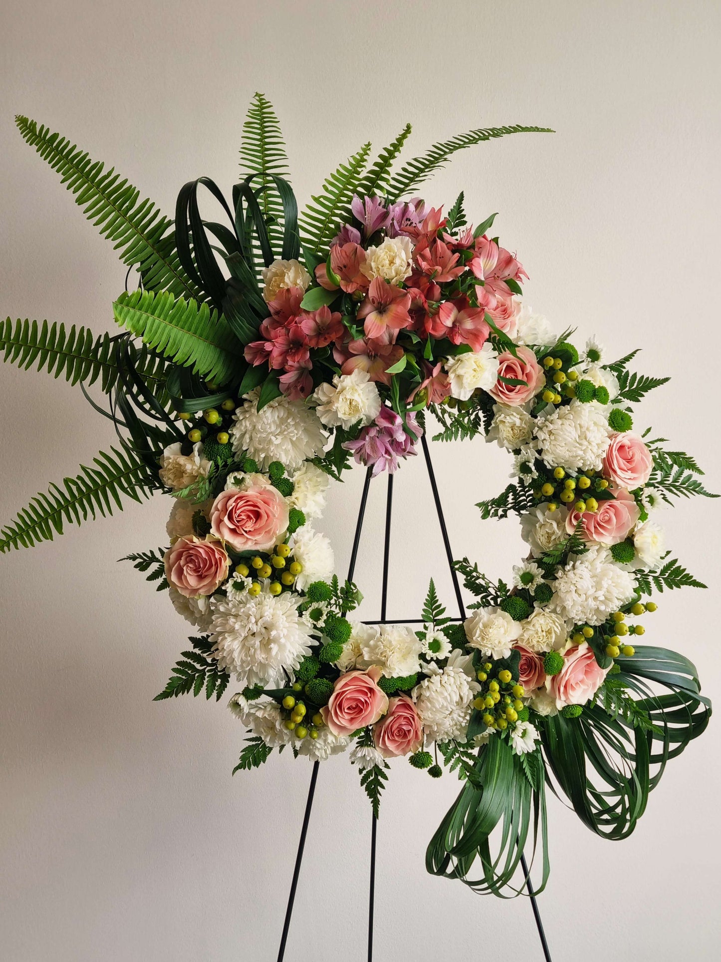 Sympathy Wreath Arrangement - Deluxe