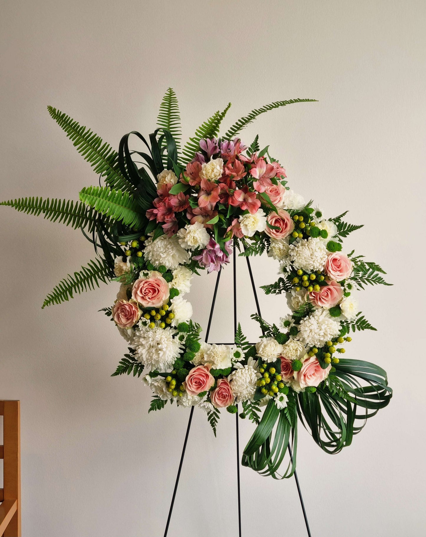 Sympathy Wreath Arrangement - Deluxe