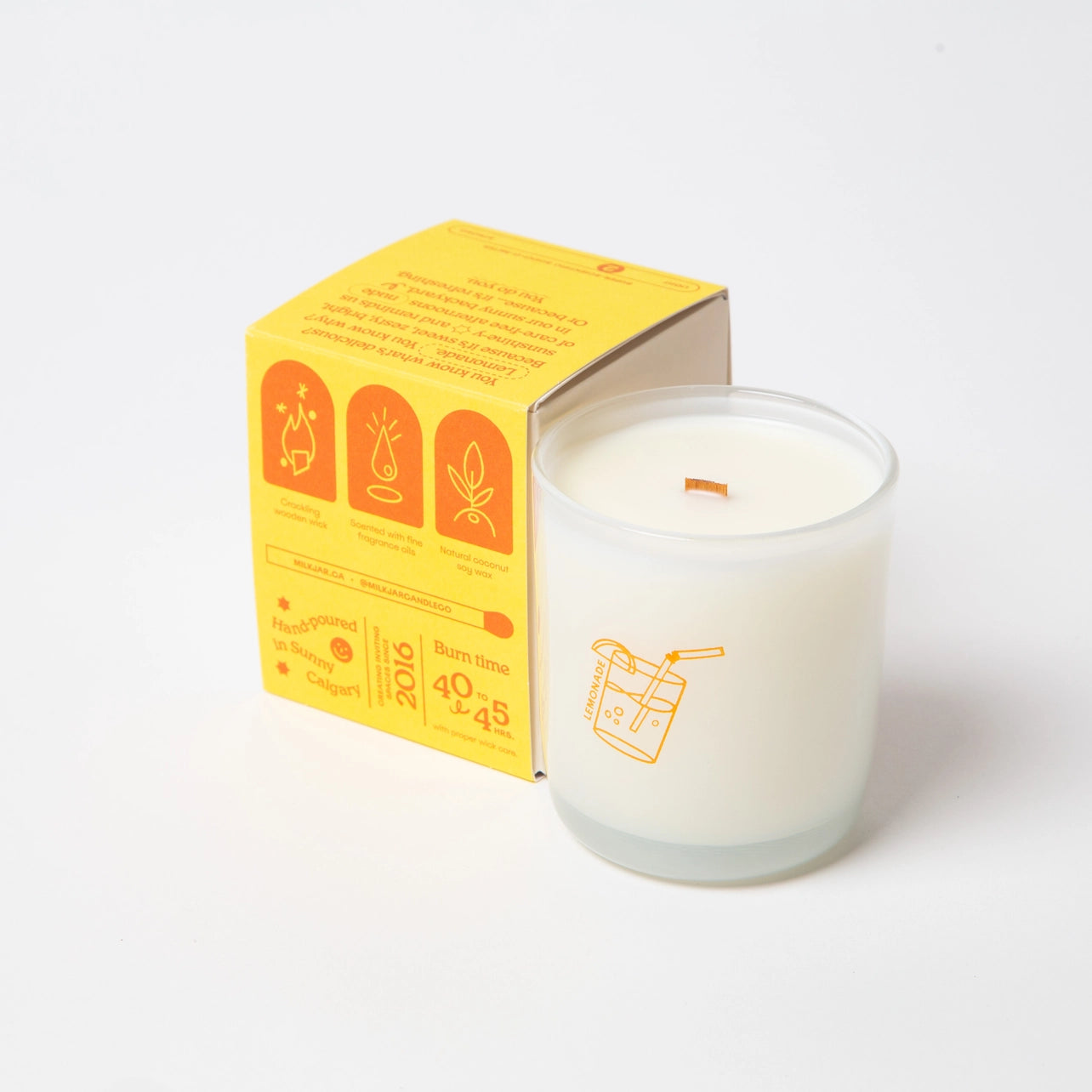 MilkJar - Lemonade - Coconut, Lime & Pine Coconut Soy Candle