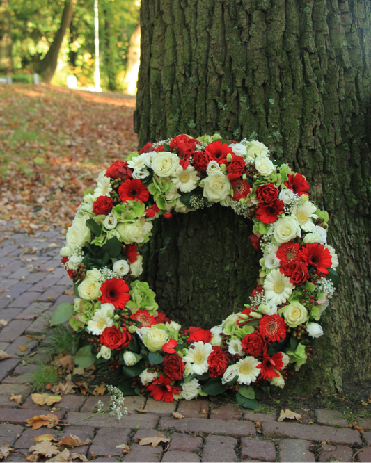 Sympathy Wreath Arrangement - Plentiful