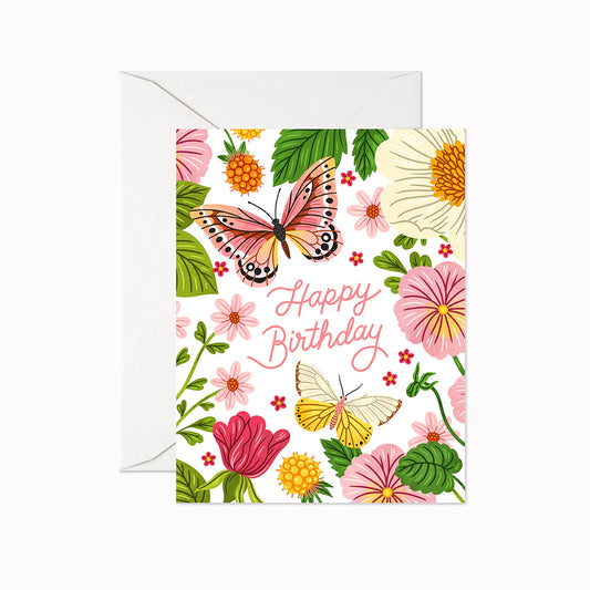 Linden Paper Co - Happy Birthday Butterflies