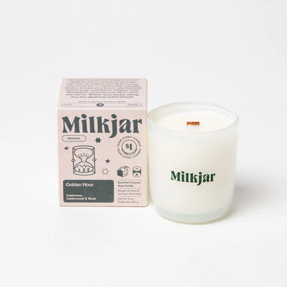 MilkJar - Golden Hour - Cashmere, Cedarwood Coconut Soy Candle